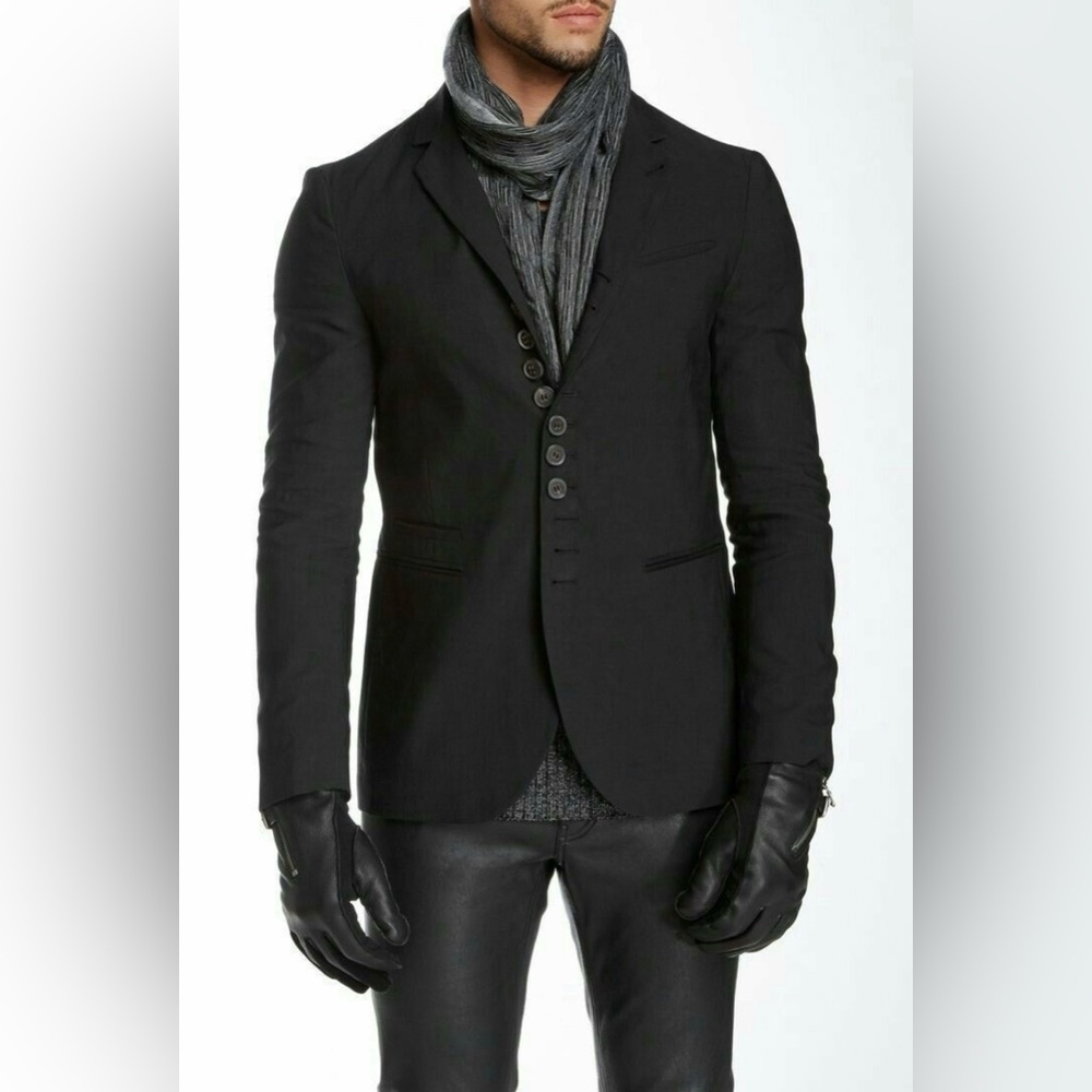 John Varvatos Black Tailored Blazer Jacket